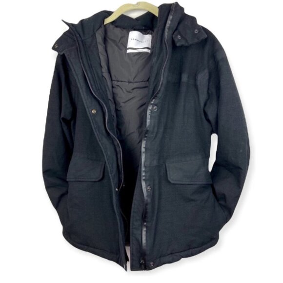 Aritzia Hooded Black Puffer Coat Community Size Small Biko Winter‎ Coat Puffer S - Picture 4 of 8